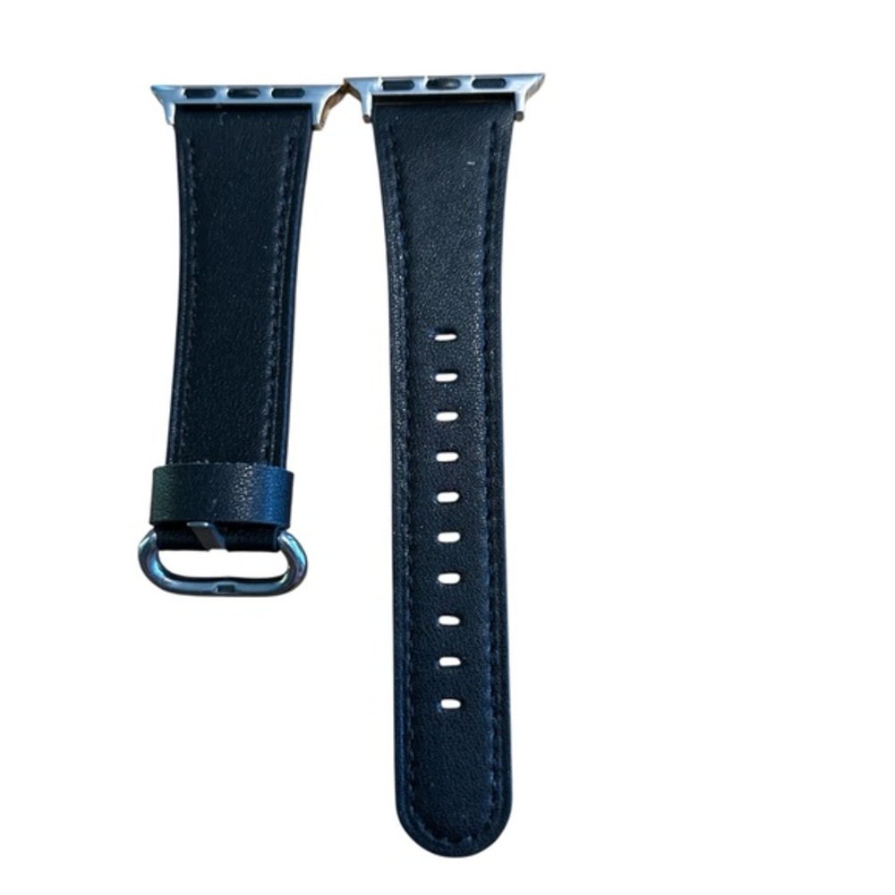 NWOT Black Leather Watch Band for 42mm 41mm 40mm 38mm